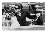 Vogue - July 1955 - Driving to Golf Course