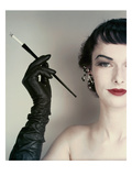 Vogue - October 1952 - Woman with Cigarette Holder