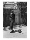 Vogue - August 1934 - Woman Walking her Pet Dachshund