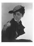 Vogue - March 1935 - Woman in Black Straw Hat