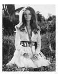 Vogue - January 1969 - Veruschka Kneeling in a Clearing