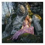 Vogue - April 1969 - Veruschka in The Park of Monsters