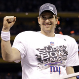 New York Giants and New England Patriots - Super Bowl XLVI - February 5  2012: Eli Manning