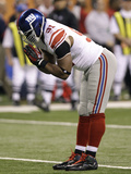 New York Giants and New England Patriots - Super Bowl XLVI - February 5  2012: Justin Tuck