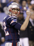 New York Giants and New England Patriots - Super Bowl XLVI - February 5  2012: Tom Brady