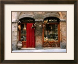 Bicycle Parked Outside Historic Food Store  Siena  Tuscany  Italy