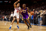 New York Knicks v Los Angeles Lakers  New York  NY  Feb 10: Kobe Bryant  Landry Fields