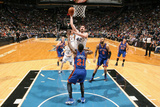 New York Knicks v Minneapolis Timberwolves  Minneapolis  MN  Feb 11: Kevin Love  Iman Shumpert