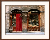 Bicycle Parked Outside Historic Food Store  Siena  Tuscany  Italy