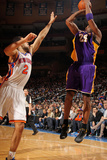 New York Knicks v Los Angeles Lakers  New York  NY  Feb 10: Kobe Bryant  Landry Fields