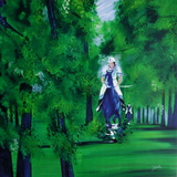 c - Cavalier en forêt