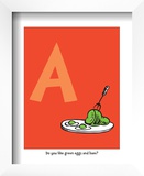 A - Do You Like Green Eggs and Ham (on red)