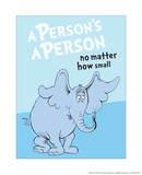 Horton Hears a Who: A Person's a Person (on blue)