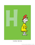 H - I Am Sam Sam I Am (on green)