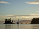 Troller at Sunset  Southeast Alaska Near Ketchikan  Usa