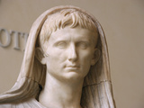 First Emperor of the Roman Empire  Marble Statue  Roman National Museum  Rome  Italy