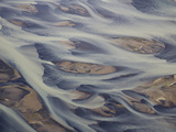 Aerial of Holsa River Delta Fingers  Reykjavik  Iceland