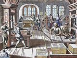 Colored Engraving of 'Gottfried Historical Chronicle' Frankfurt  1619