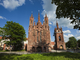 St Anne and Bernardine Churche  Vilnius  Lithuania