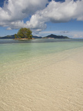 View of a Tiny Island Off the Coast of La Digue  Island of La Digue  Seychelles