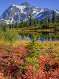 Picture Lake  Mt Shuksan  Heather Meadows Recreation Area  Washington  Usa