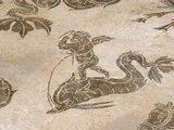 Roman Mosaic  Neptune Riding a Chariot  Baths of Neptune  Ostia Antica  Italy