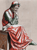 Dante Alighieri (1265-1321) Italian Poet by Pannemaker