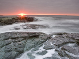 Sunrise Near Brenton Point State Park on Ocean Road in Newport  Rhode Island  Usa