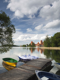 Island Castle on Lake Galve  Trakai Historical National Park  Trakai  Lithuania
