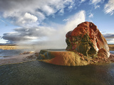 Composite of Fly Geyser at Sunrise  Gerlach  Nevada  Usa