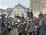 Popular Ovation to the Prince Bismarck  Way of the Station