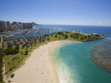 Ala Moana Beach Park  Honolulu  Oahu  Hawaii