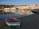 Boats in Harbor  Chora  Mykonos  Greece