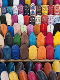 Leather Slippers  Medina Fes  Middle Atlas  Morocco