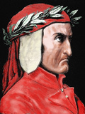 Dante Alighieri (1265-1321) Italian Poet by Pannemaker