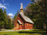 View of Yosemite Chapel in Springtime  Yosemite National Park  California  Usa