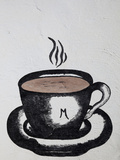 Cafe Sign  Metlaoui  the Jerid Area  Tunisia