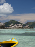 Town of La Passe Harbor  Island of La Digue  Seychelles