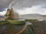 Composite of Fly Geyser at Sunrise  Gerlach  Nevada  Usa
