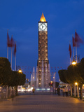 Place Du 7 Novembre 1987 Clocktower  Avenue Habib Bourguiba  Tunis  Tunisia