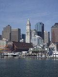 Boston Harbor  Long Wharf  Boston  Massachusetts  New England  Usa