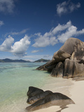 Anse Source D'Agent  Popular White Sand Beach  Island of La Digue  Seychelles