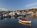 Boats in Harbor  Chora  Mykonos  Greece