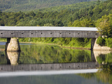 Connecticut River Between Windsor  Vermont and Cornish  New Hampshire  Usa