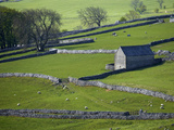 Farmland  Stone Walls and Buildings  Near Malham  Yorkshire Dales  North Yorkshire  England