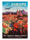Pan American: Fly to Europe by Clipper  c1940s