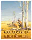 Hamburg America Line: Australian Outback  c1935