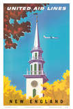 United Air Lines: New England  c1950s