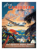 Pan American: Fly to the Caribbean by Clipper  c1940s