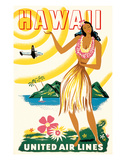 United Air Lines: Hawaii - Only Hours Away  c1950s